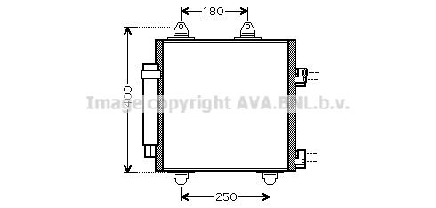 AVA QUALITY COOLING Конденсатор, кондиционер TOA5414D